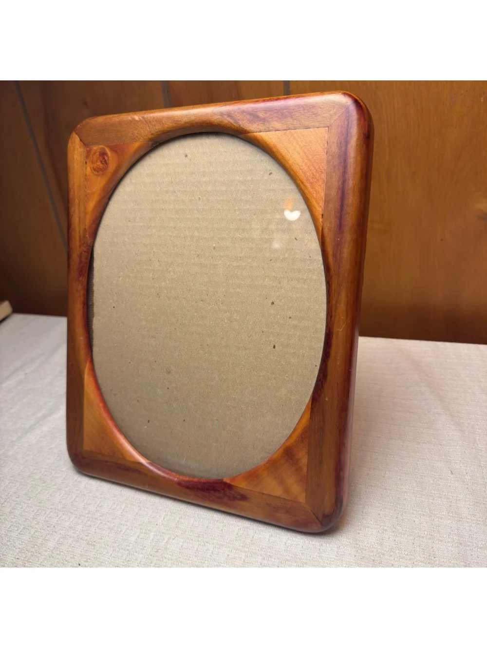 Vintage Fetco 8x10 Wood Picture Frame Oval Opening Rounded Corners